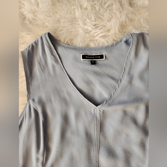 Melanie Lyne Pastel Blue Blouse - Picture 4 of 6